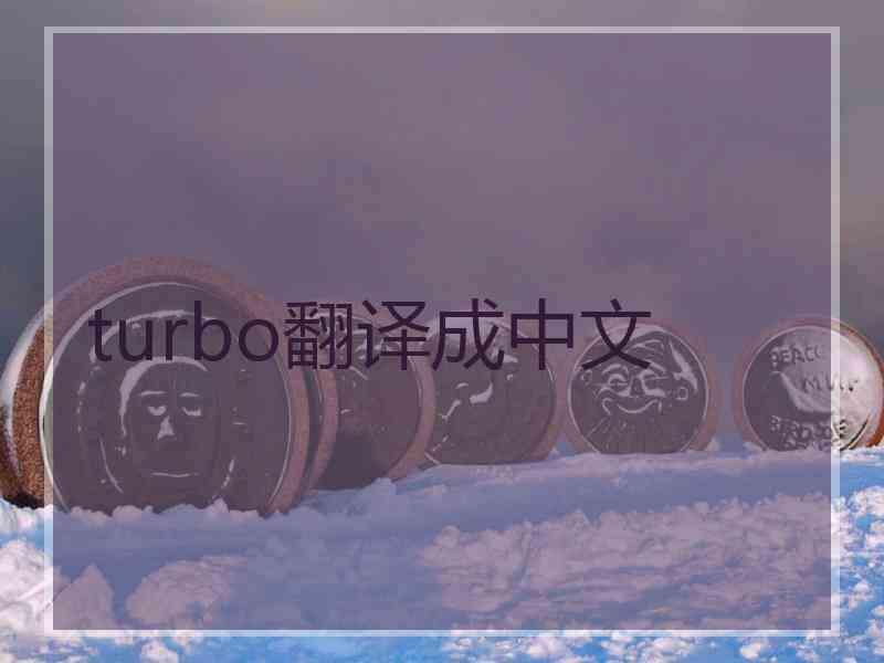 turbo翻译成中文