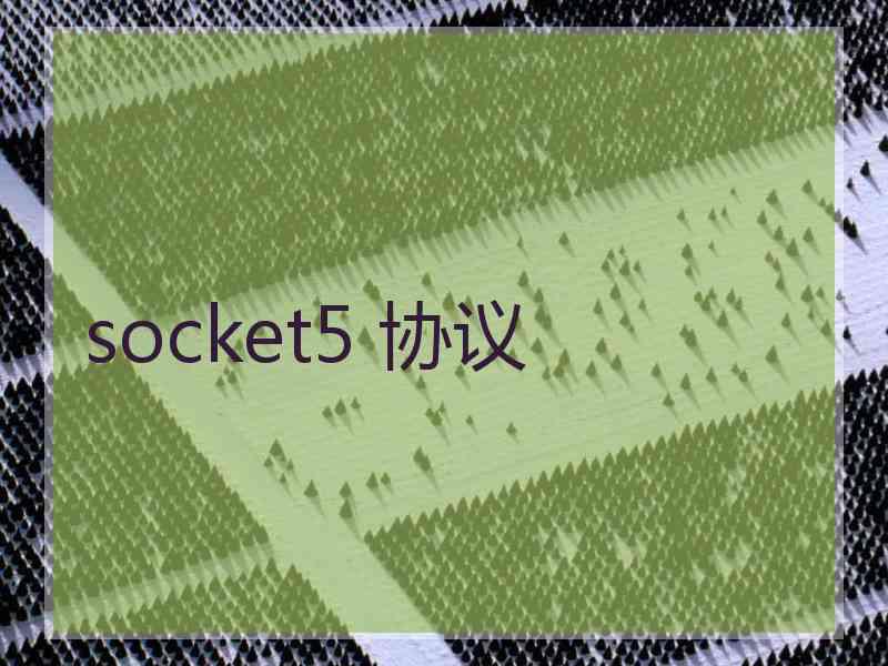 socket5 协议