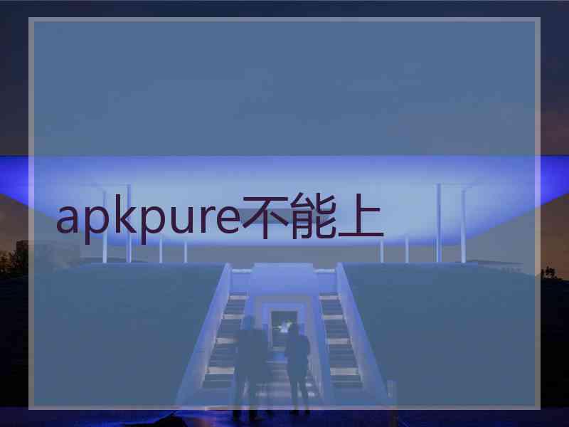 apkpure不能上