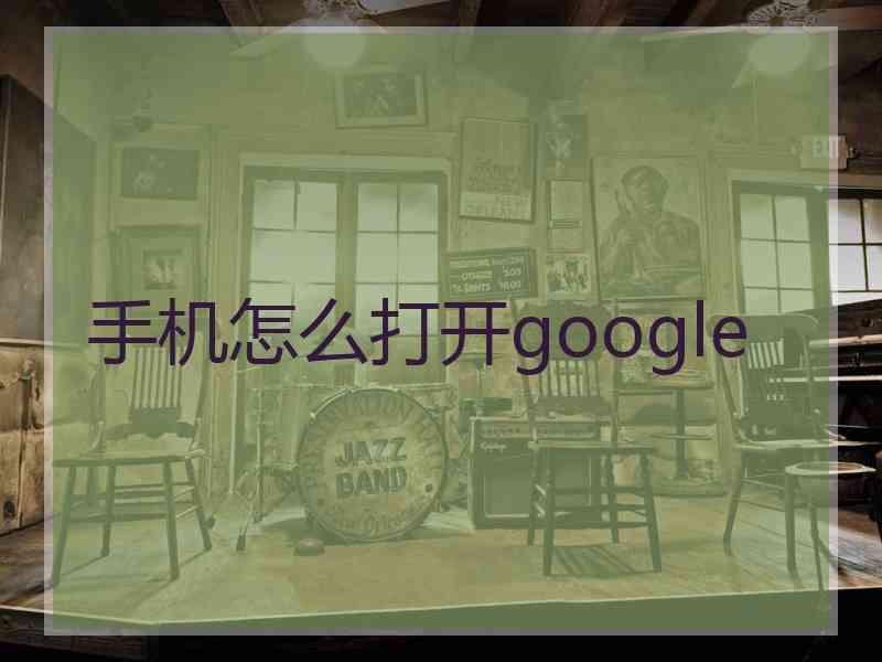 手机怎么打开google