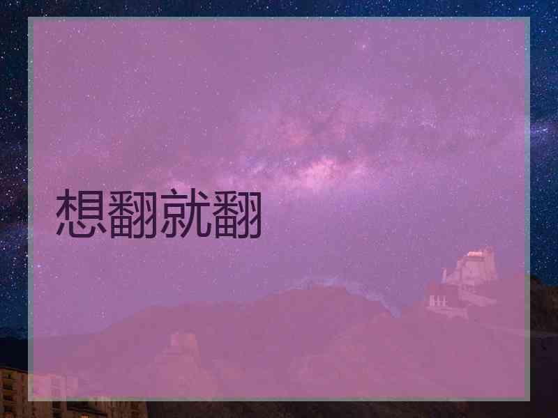 想翻就翻