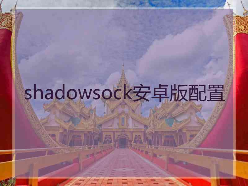 shadowsock安卓版配置