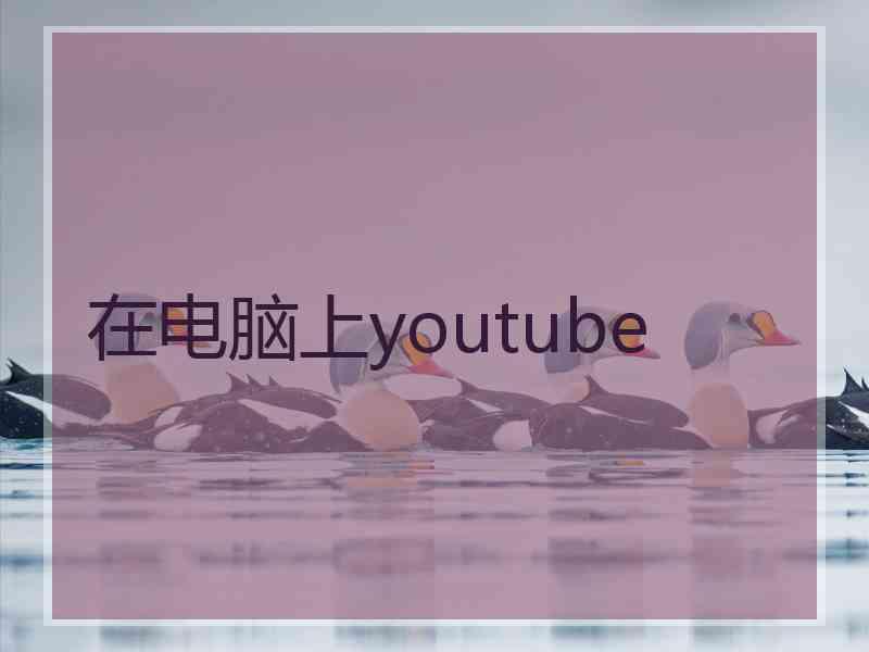 在电脑上youtube