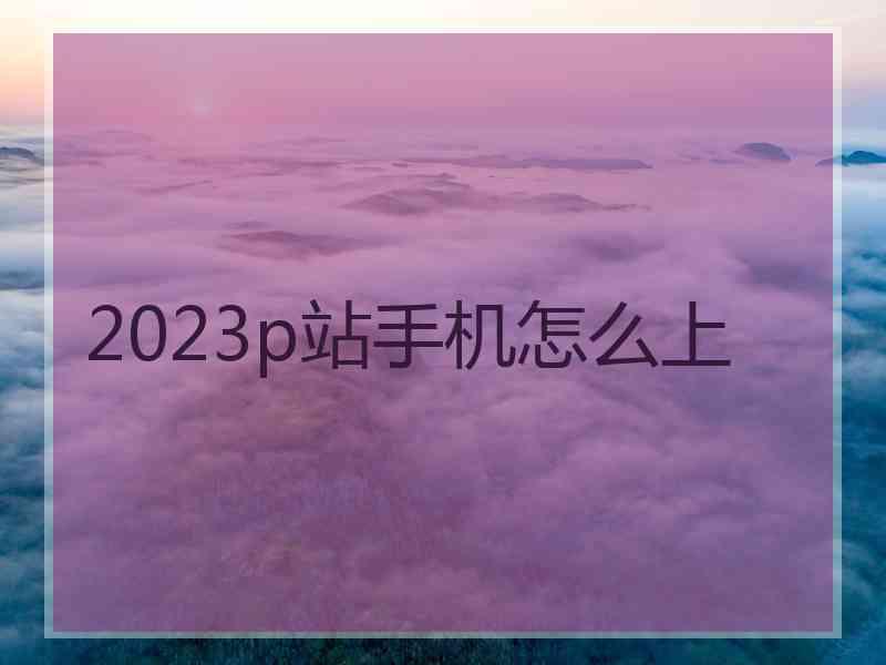 2023p站手机怎么上